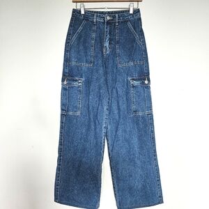 Cargo Wide Leg Jeans